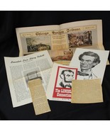 Abe Lincoln in Illinois Chicago Stagebill January 8 1940 &amp; Newspaper Cli... - £11.70 GBP