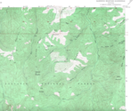 Sliderock Mountain, Montana 1954 Vintage USGS Map 7.5 Quadrangle Topogra... - $23.99