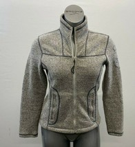 Maui Mock Full Zip Jacket Women’s Size 36 Gray Long Sleeve Polyester Zip... - $7.92