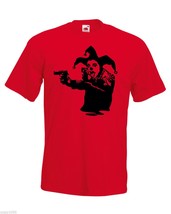 Mens T-Shirt Banksy Street Art Graffiti, Joker Clown &amp; Pistols, Jester Tshirts - £19.45 GBP