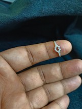 0.50ct Imitation Diamant Forme Coeur Fiançailles Bague Argent Sterling 4 3/4 - £46.91 GBP