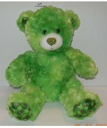 Build a Bear 4 Leaf Clover Teddy 16&quot; Plush Stuffed Animal St Patrick&#39;s H... - $8.91