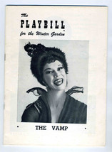 1955 THE VAMP Carol Channing Playbill Winter Garden Theatre  New York  - £19.19 GBP