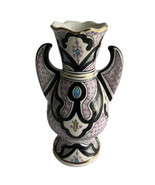 Azouz Kharraz Vase Bohemian Ceramic Moorish  Made Tunisia Utique Bizerte... - £67.19 GBP