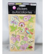 Special Moments Dimensional Stickers Pink Bird Flowers Ladybug Scrapbooking - £3.95 GBP