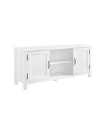 White Grooved Door TV Stand for 65&quot; TVs | Classic Style - $4,923.19 MXN