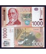 Serbia Banknote 1000 Dinara, UNC, 2014 Dinar - $310.19 MXN