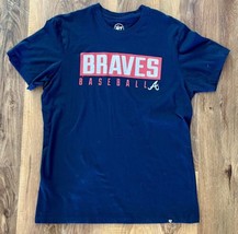 Women’s Teen  Atlanta Braves Blue SS T Shirt Genuine Merchandise Size La... - $395.76 MXN