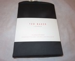 Ted Baker 3P Full Queen Duvet cover Shams Set 400TC Cotton Sateen Black - £101.29 GBP