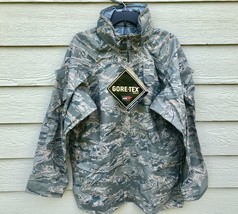 Nwt Genuine Usaf Apecs Abu Gore Tex Tiger Stripe All Purpose Parka - Medium Long - $116.88