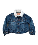 Toddler Levi Strauss 2T Denim Trucker Jacket Sherpa  EXCELLENT CONDITION  - $424.45 MXN