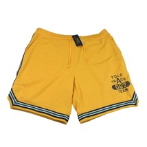 Polo Ralph Lauren Sports Track Team Shorts Mens Size XL Yellow Gold NEW $110 - £55.02 GBP