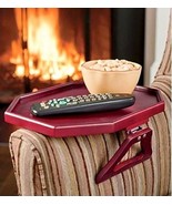 Jumbl&#39;S Cherry Wooden Clip-On Armchair Table With Protective Lip. - $42.05 CAD