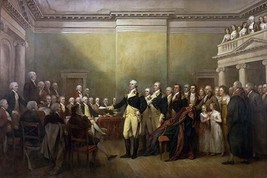 George Washington Resigning his Commission by John Trumbull - Art Print - £17.57 GBP+