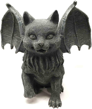 Vampire Dracula Fanged Cat Gargoyle Gothic Candleholder Figurine Sculptu... - $58.40