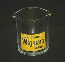 Vintage Log Cabin&#39;s Wigwam Syrup Restaurant Ad Individual Double Spout Pourer - £11.54 GBP