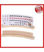 Stable Wooden Playing Card Organizer Set of 2 - Holds 50+ Cards, Non-Sli... - $50.95 CAD