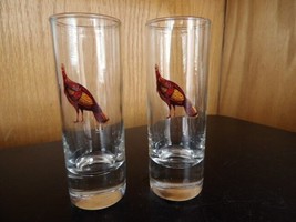Vintage Set of 2# Wild Turkey Shot Glasses Barware - $8.41