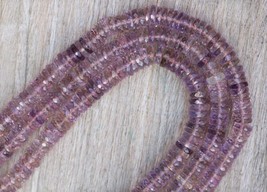 8 inches long strand faceted ametrine heishi wheel/tire gemstone discs beads, 1. - $34.65