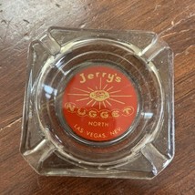 Vintage Ashtray Jerrys Nugget Casino North Las Vegas Clear Glass Cigarette - £7.01 GBP