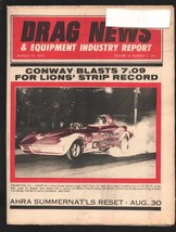 Drag News 8/22/1970-Gene Conway cover-2 page Drag News Nationals ad-New Engla... - £35.47 GBP