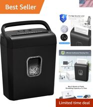 6-Sheet Micro-Cut Paper Shredder, P-4 High-Security for Home &amp; Small Off... - $84.23