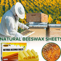 Natural Beeswax Sheets Excellent Deep Room Nest Honey Hive Frame Pieces - £11.15 GBP