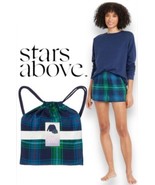 Women&#39;s XXL Stars Above Flannel Plaid Pajama Set Shorts, Long Sleeve - $21.86 CAD