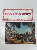 VTNG Vibrant Paul Detlefsen Fine Litho Print Train Days Gone By Condecra... - $9.00