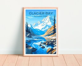 Glacier Bay Travel Poster, Alaska Wall Art, National Park Print, Glacier Bay Pos - £14.38 GBP+