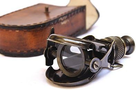 Antique Maritime R &amp; J Beck London Small Vintage Single Binocular with Leather C - £27.30 GBP