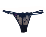 L&#39;AGENT BY AGENT PROVOCATEUR Womens Thong Lace Navy Size S - £15.33 GBP