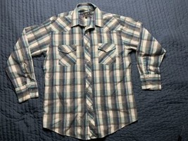 Roper Pearl Snap Button Up Long Sleeve Western Shirt Men’s Large - $14.85