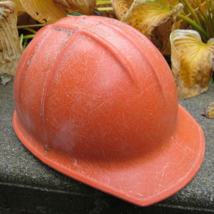 Jackson Products Hard Hat 1950&#39;s vintage Fiberglass helmet RARE ORANGE! - $89.99