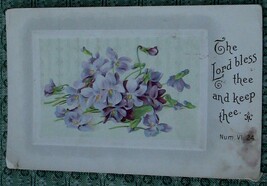 Vintage Color Tone Postcard, Artwork, The Lord Bless Thee and Keep Thee,... - $4.94