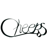 Cheers 16&quot; x 7&quot; x 1&quot; Black Metal Wall Decor Inside or outside Decor - €10,88 EUR