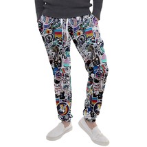 Out Of Space Sticker Bomb Style Sport jogger pant Streetwear sweatpants - £27.52 GBP+