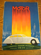 1934 Motor Annual Magazine - Cadillac Cord Packard Buick Lincoln Chrysle... - $78.21