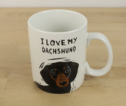 Primitives by Kathy "I Love My Dachshund" MUG Cup Dog - $16.82
