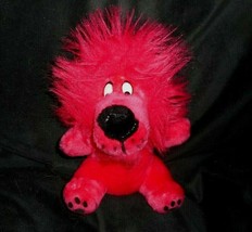 10&quot; Vintage 1991 Liberty Toy Bright Pink Lion Stuffed Animal Plush Toy Lovey - £18.98 GBP