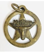 Vintage Marlboro Keychain Brass Horned Steer Western Texas star Longhorn... - £10.08 GBP