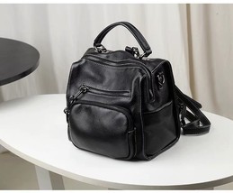 2020New Women Backpack High Quality Youth Genuine Leather Backpafor Teenage Girl - £93.82 GBP