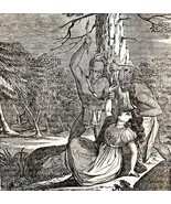 Murder Of Miss Jane M&#39;Crea 1845 Woodcut Print Victorian Revolution DWY9C - $761.39 MXN