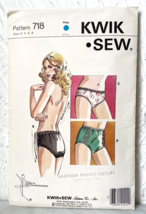 Kwik Sew Ladies Panties Bikini Panty Sewing Pattern #718 Misses&#39; 3-6 Uncut - £7.40 GBP