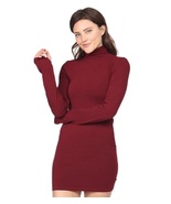 M. Rena Women&#39;s Mock Neck Seamless Long Sleeve Fitted Bodycon Mini Dress... - $851.43 MXN