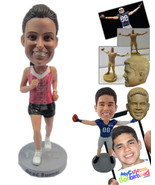 Personalized Bobblehead Female Runner Running In The Marathon - Sports &amp;... - £73.28 GBP