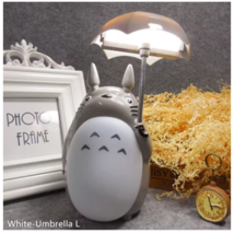 USB Rechargeable Totoro LED Desk Lamp with Umbrella Design – White &amp; Large - £18.29 GBP