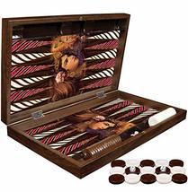 LaModaHome Turkish Backgammon Set, Wooden, Board Game for Family Game Nights, Mo - £53.01 GBP