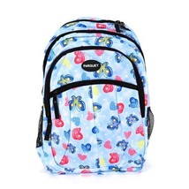 Butterfly and Hearts Pattern Printed Backpack - £18.50 GBP