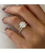 Lab Grown 4 Carat Round Brilliant Diamond Solitaire Eternity Engagement ... - €3.196,65 EUR